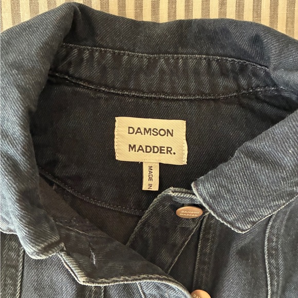 Dark Blue Women's Jean Jacket - Picture 2 of 4